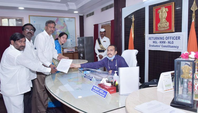 పల్లా రాజేశ్వర్‌రెడ్డి నామినేషన్‌ దాఖలు