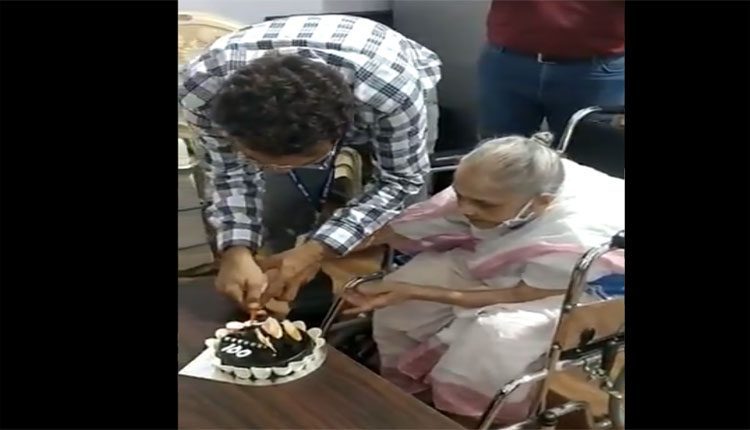 వందో పుట్టిన రోజున.. కరోనా టీకా వేయించుకున్న బామ్మ