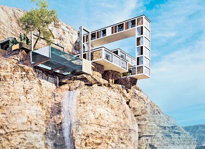 కొండ అంచున కొత్త ఇల్లు