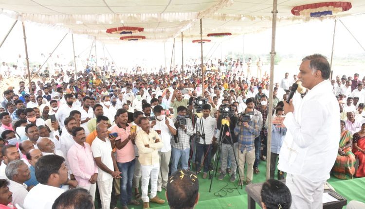 కూడవెల్లికి కొత్త నడక నేర్పిన ఘనత సీఎం కేసీఆర్‌దే : మంత్రి హరీశ్‌రావు