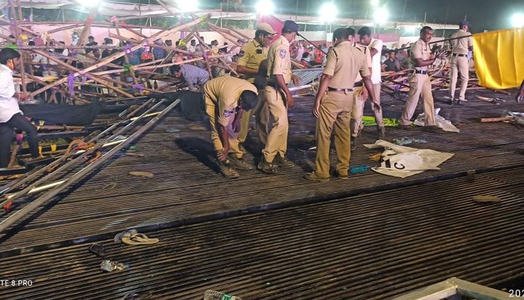 కబడ్డీ స్టేడియం గ్యాలరీ కూలి పలువురికి గాయాలు