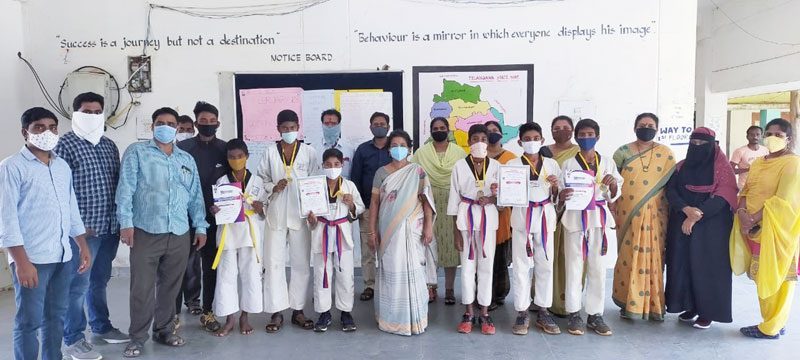 రాష్ట్రస్థాయి తైక్వాండో పోటీలకు ‘మోడల్‌’ విద్యార్థులు