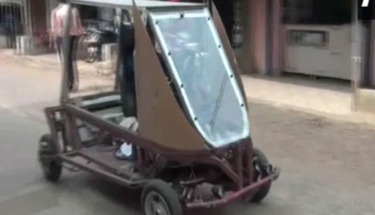 సోలార్‌ కారు తయారు చేసిన ఒడిశా రైతు