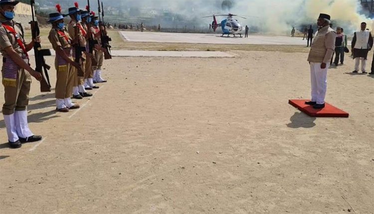 ఉత్తరాఖండ్‌ బీజేపీ అధ్యక్షుడికి పోలీసుల గౌరవ వందనం