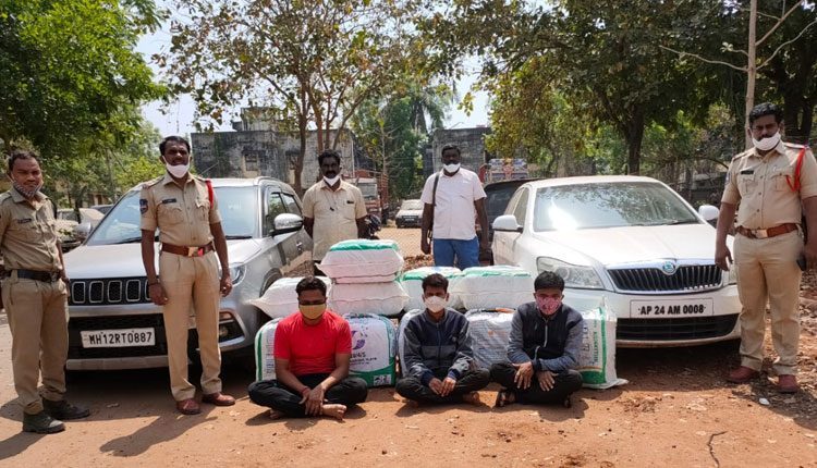 భద్రాచలంలో 1.98 క్వింటాళ్ల గంజాయి పట్టివేత