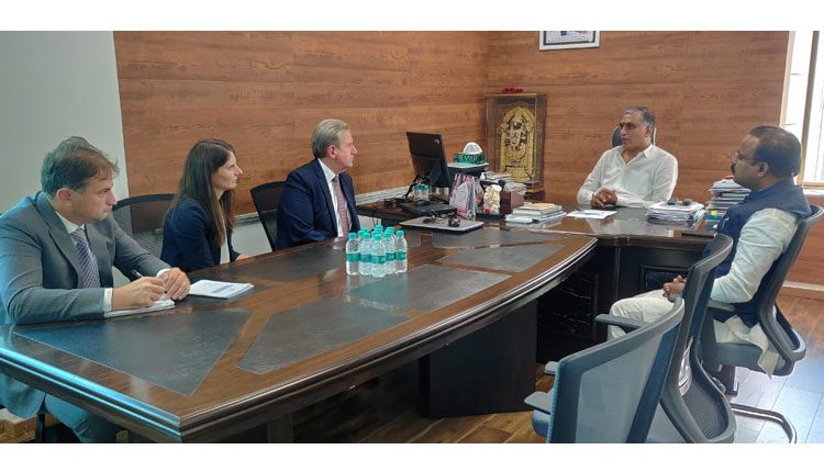 ఆర్థికమంత్రి హరీశ్‌రావుతో ఆస్ట్రేలియా హైకమిషనర్ భేటీ