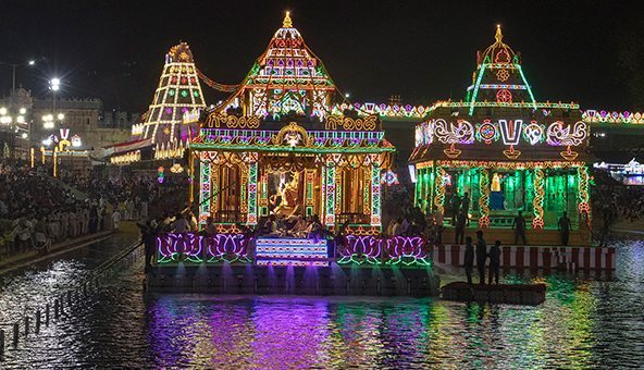 శ్రీ‌వారి సాలకట్ల తెప్పోత్సవాలు ప్రారంభం