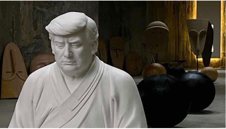 బుద్ధుడి రూపంలో ట్రంప్‌ : డ్రాగన్‌ సైట్స్‌లో విగ్రహాల అమ్మకం