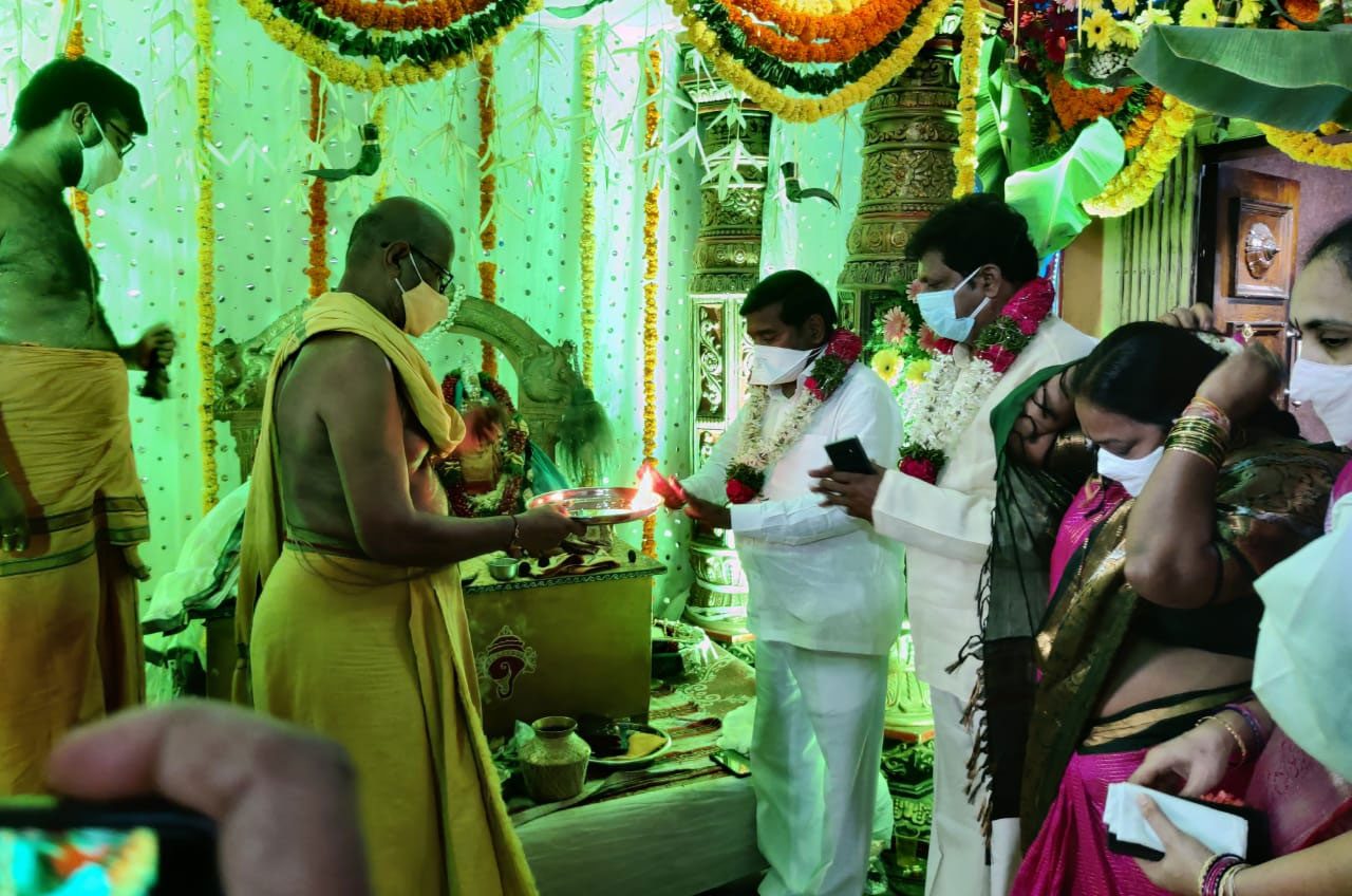 శ్రీరామ‌న‌వ‌మి వేడుక‌ల్లో పాల్గొన్న మంత్రి జ‌గ‌దీష్ రెడ్డి