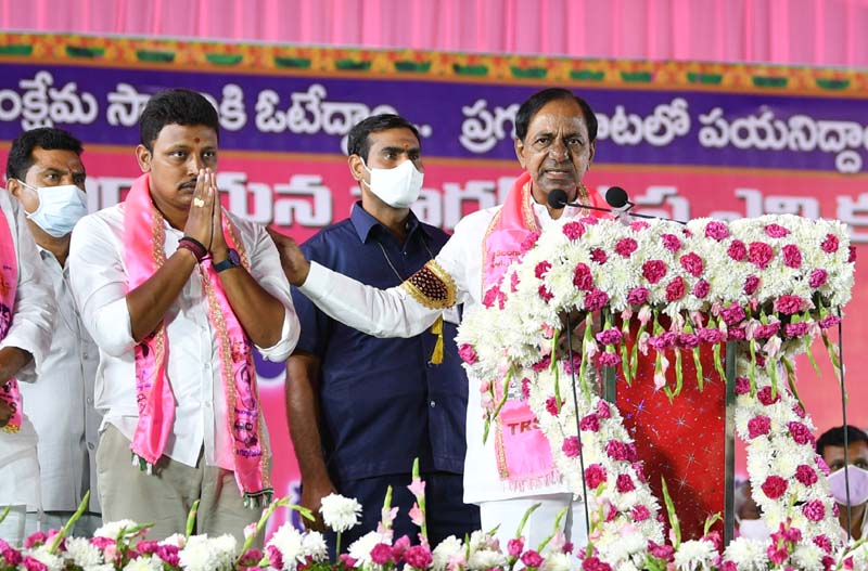 హాలియాలో సీఎం కేసీఆర్ బహిరంగ సభ ఫోటోలు