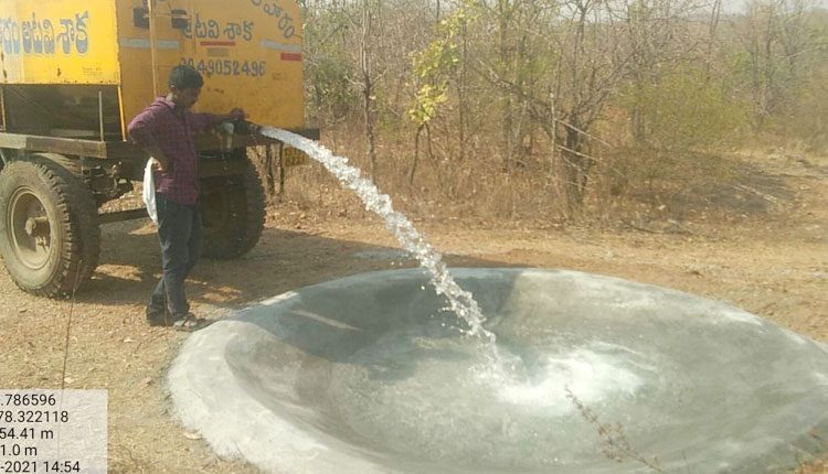 నట్టడవిలో నీటి తొట్టెలు