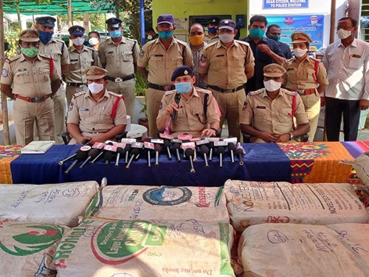 కొత్తగూడెంలో రూ.3.31 కోట్ల విలువైన గంజాయి పట్టివేత