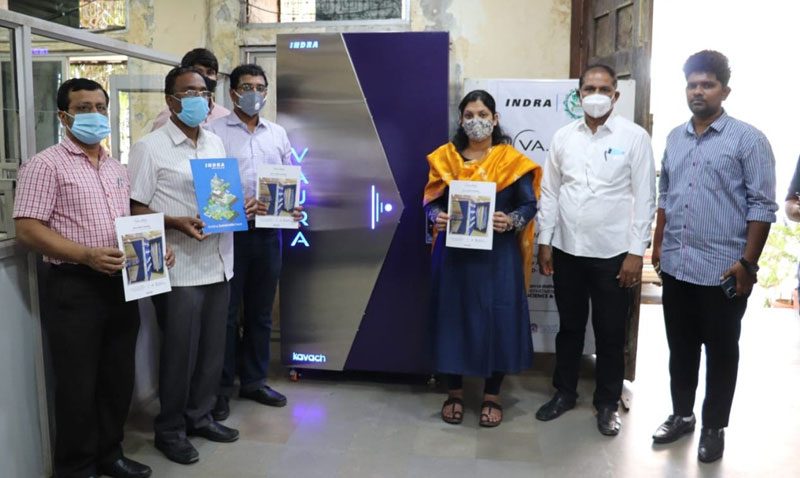 జీడబ్ల్యూఎంసీలో డిస్‌ఇన్ఫెక్షన్‌ యంత్రం