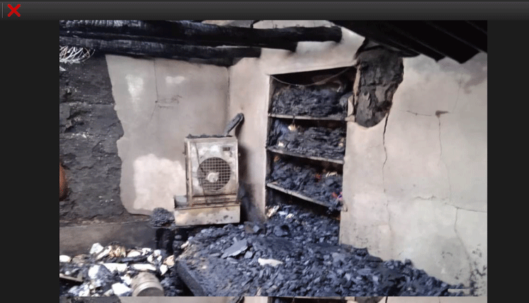 అగ్నిప్రమాదంలో ఇల్లు దగ్ధం