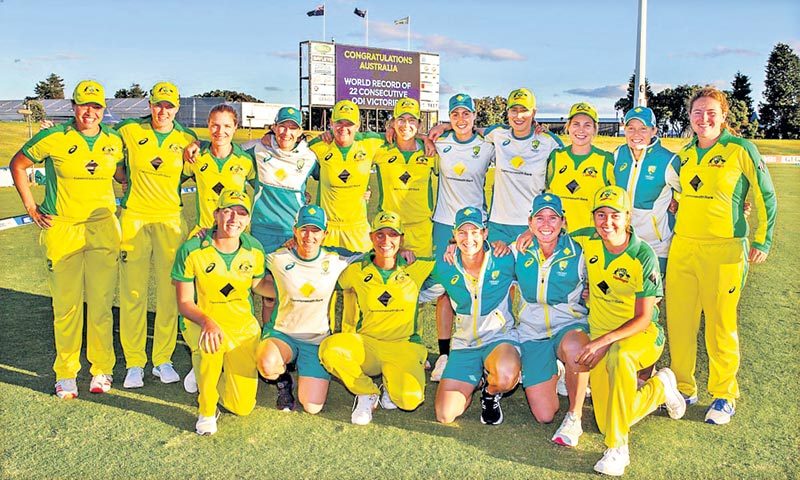 ఆసీస్‌ మహిళల నయా రికార్డు