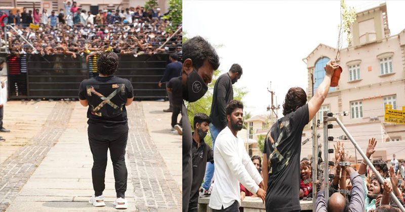 బ‌న్నీ అభిమానుల‌ని అదుపులోకి తీసుకున్న పోలీసులు