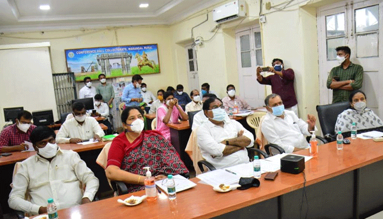 కరోనా ఉధృతిపై వరంగల్‌లో మంత్రుల సమీక్ష