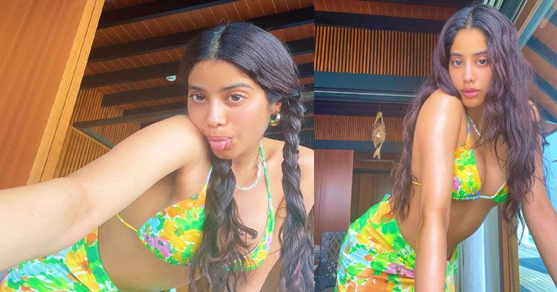 హాట్ హాట్ అందాల‌తో హీటెక్కిస్తున్న జాన్వీ క‌పూర్