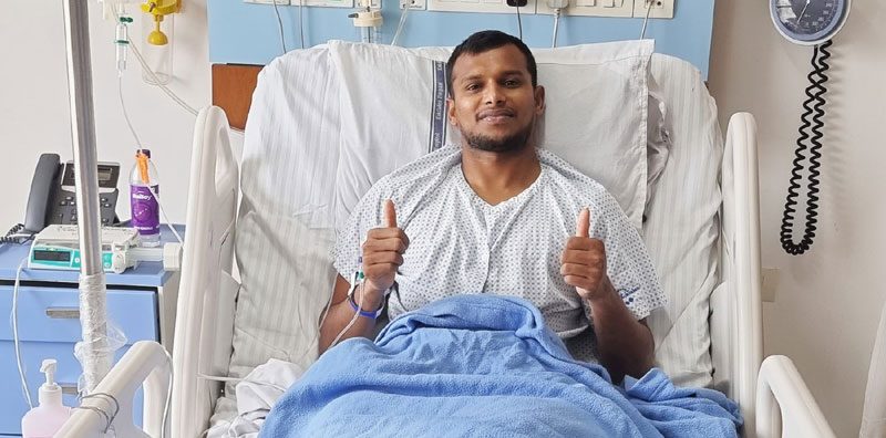 నటరాజన్‌కు శస్త్రచికిత్స