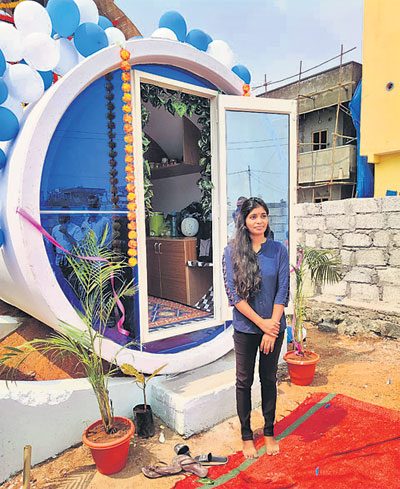 నీటిపైపులో సింగిల్‌ బెడ్‌రూం!