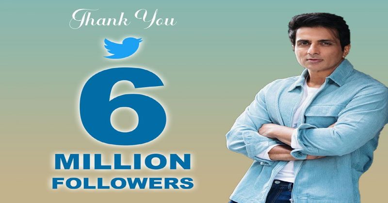 60 ల‌క్ష‌ల మంది ప్రేమ‌ను సంపాదించుకున్న‌సోనూసూద్