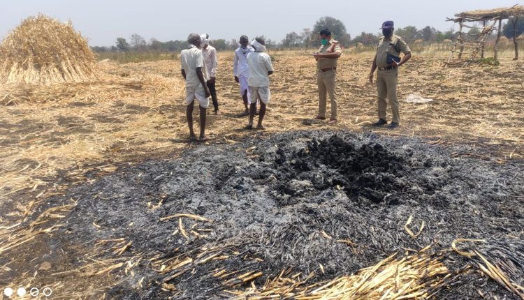 జొన్నకుప్ప దగ్ధం.. రూ.45వేల నష్టం