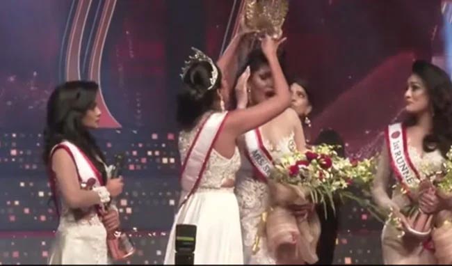 మిసెస్ శ్రీలంక పోటీలో వివాదం..  ర‌న్న‌ర‌ప్‌కు విన్న‌ర్ టైటిల్‌