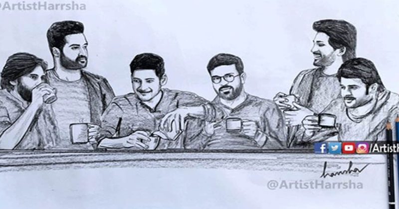 స్టార్ హీరోలందరు సరదాగా పార్టీ చేసుకుంటే..!