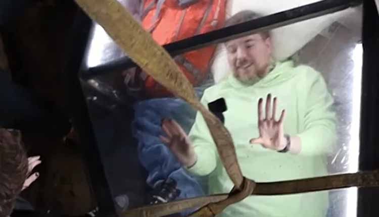 యూట్యూబర్ స్టంట్.. 50 గంటల పాటు సజీవ సమాధి.. వీడియో వైరల్