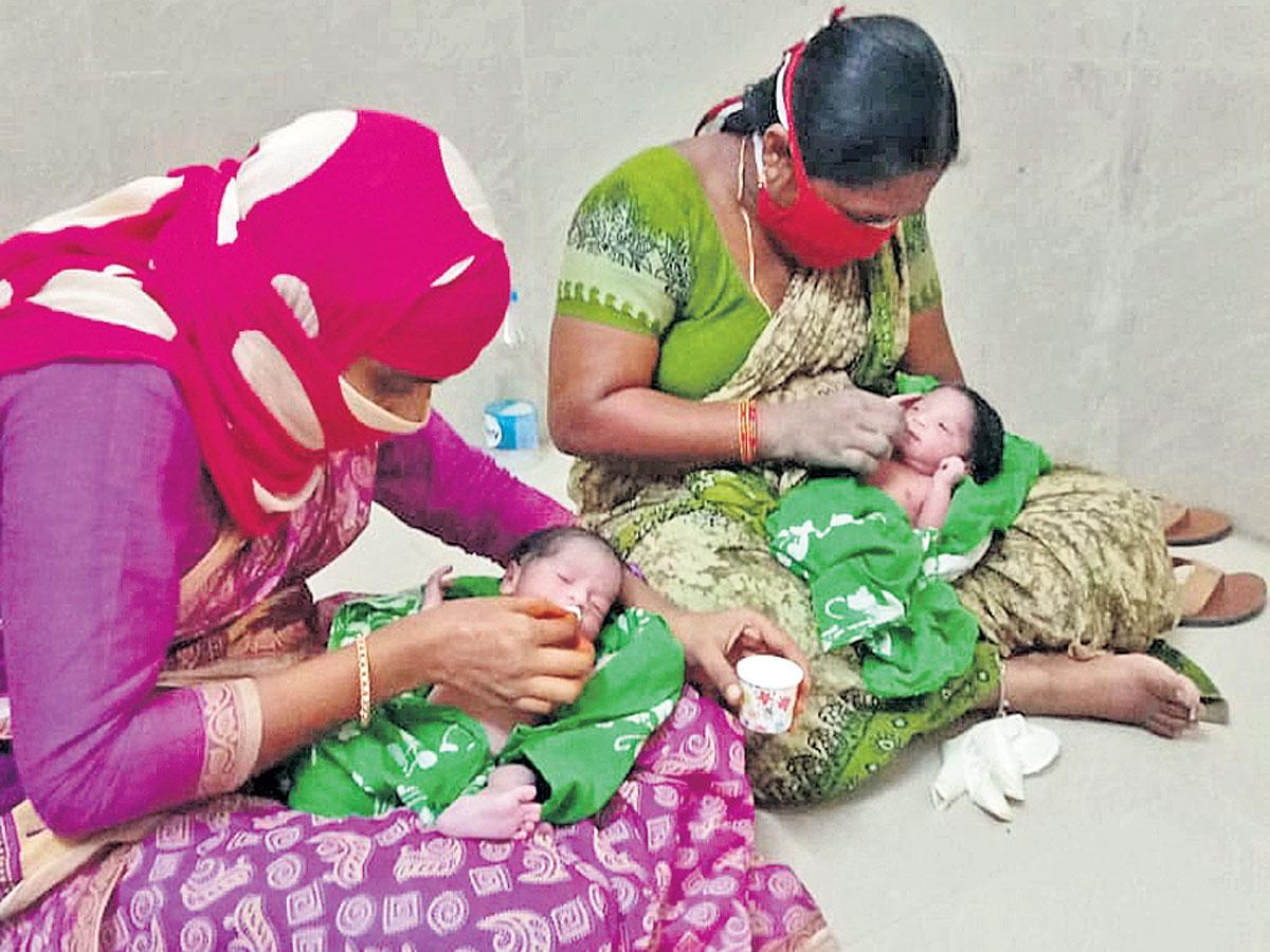 కవలలకు జన్మనిచ్చిన కరోనా పాజిటివ్‌ గర్భిణి