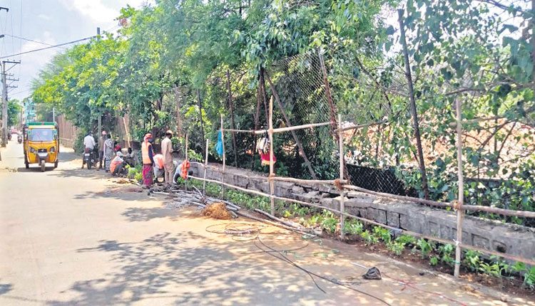 మొక్కలు నాటి..చెత్తను నిర్మూలించి..!