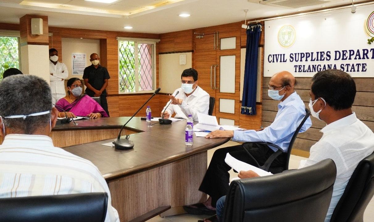 60 ల‌క్ష‌ల మెట్రిక్ ట‌న్నుల ధాన్యం కొనుగోలు చేశాం : సివిల్ స‌ప్లై