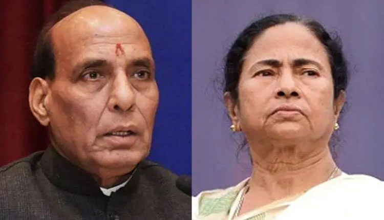 మమతకు రాజ్‌నాథ్‌ సింగ్‌ అభినందనలు