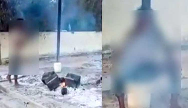 క‌రోనా మృత‌దేహాన్ని పీక్కుతిన్న వ్య‌క్తి..!