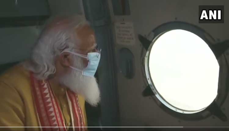 తుఫాన్ ప్ర‌భావిత ప్రాంతాల్లో ప్ర‌ధాని ఏరియ‌ల్ స‌ర్వే.. వీడియో