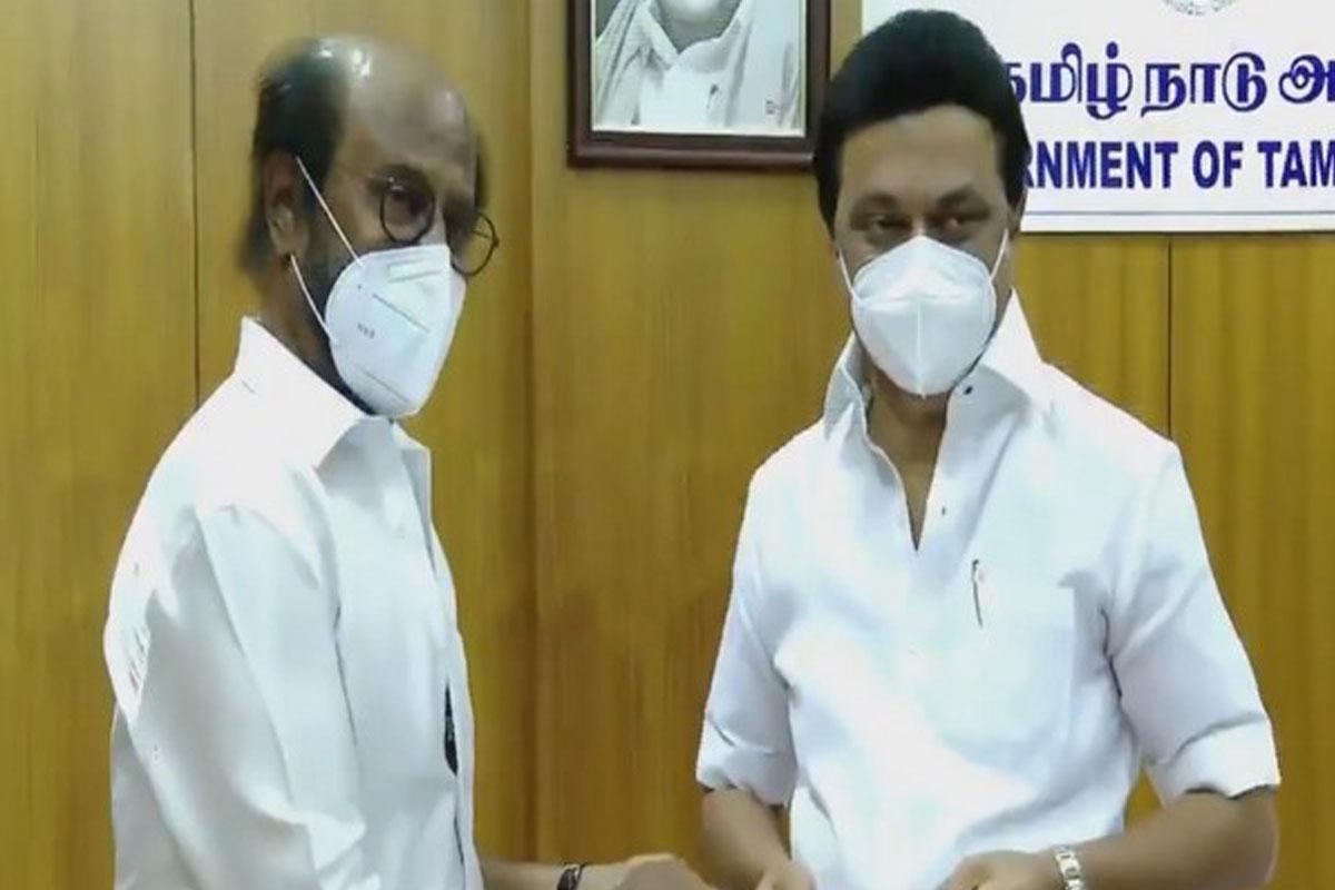 తమిళనాడు సీఎం స్టాలిన్‌ను కలిసిన రజినీకాంత్‌
