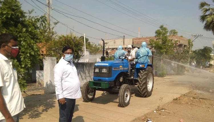 కొత్తపల్లిలో కరోనా నియంత్రణ చర్యలు