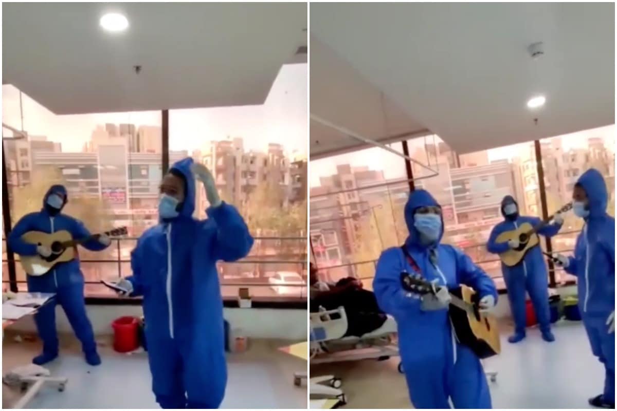 కరోనా రోగులతో అంత్యాక్షరి నిర్వహించిన మెడికోలు