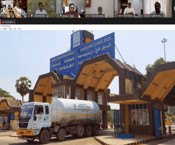 ఆర్.ఐ.ఎన్‌.ఎల్ జంబో కోవిడ్ కేర్ ఫెసిలిటీని జాతికి అంకితం చేసిన ధ‌ర్మేంద్ర‌ప్ర‌ధాన్‌