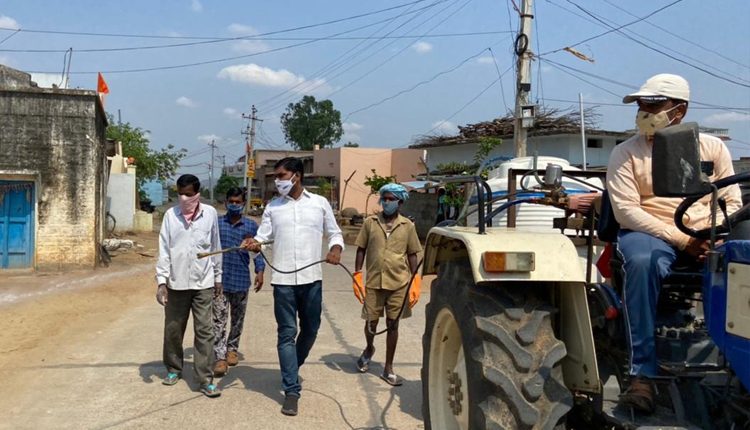 నసరుల్లాబాద్‌లో కరోనా నివారణ చర్యలు