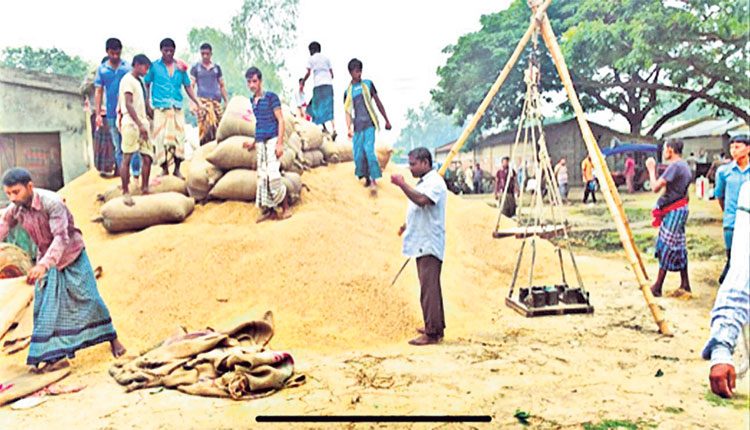 పెద్దమొత్తంలో ధాన్యముంటే…ఊర్లనే కాంటా