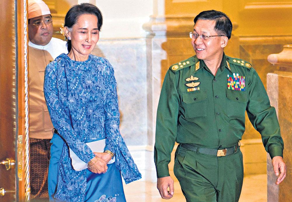 కోర్టుకు హాజరైన సూకీ