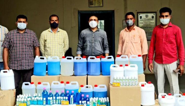 నకిలీ శానిటైజర్ల దందా