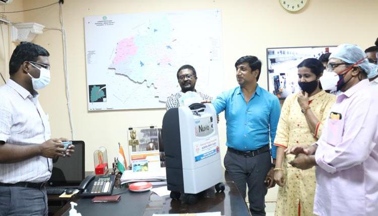 ఎంజీఎంకు 12 ఆక్సిజన్‌ కాన్సంట్రేటర్లు