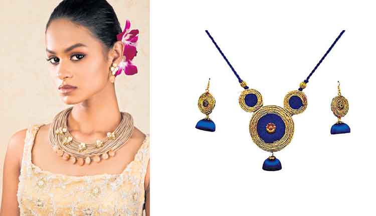 నారి మేనిపై..నార నగలు!