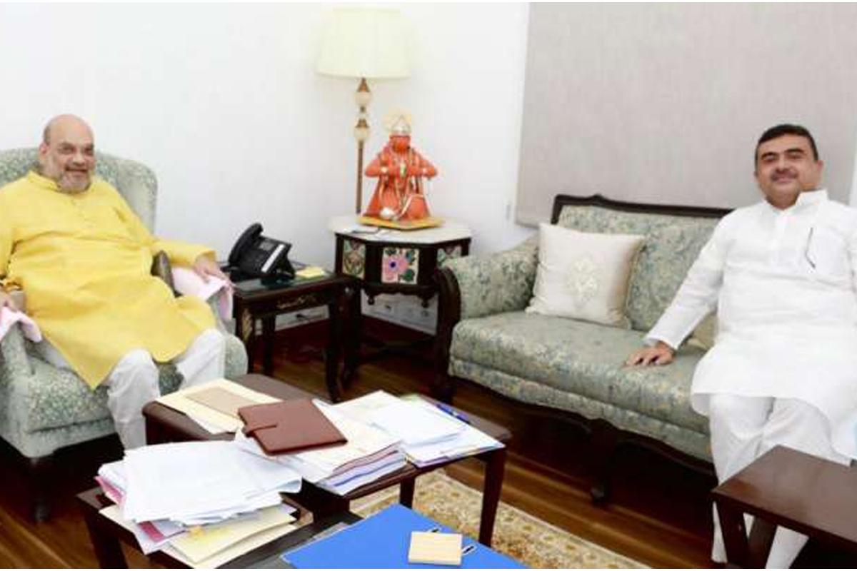 అమిత్‌ షాను కలిసిన సువెందు.. రేపు ప్రధానితో భేటీకి అవకాశం.!