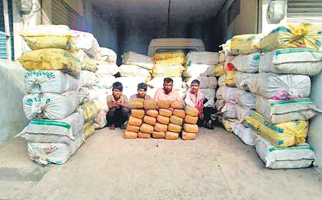 2వేల కిలోల గంజాయి పట్టివేత