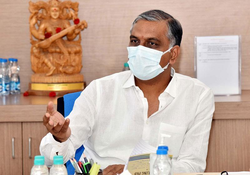 అన్ని శాఖ‌ల కార్య‌ద‌ర్శుల‌తో మంత్రి హ‌రీష్ రావు భేటీ