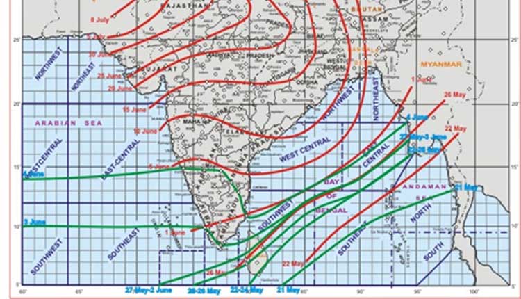 విస్త‌రిస్తున్న నైరుతి రుతుప‌వ‌నాలు