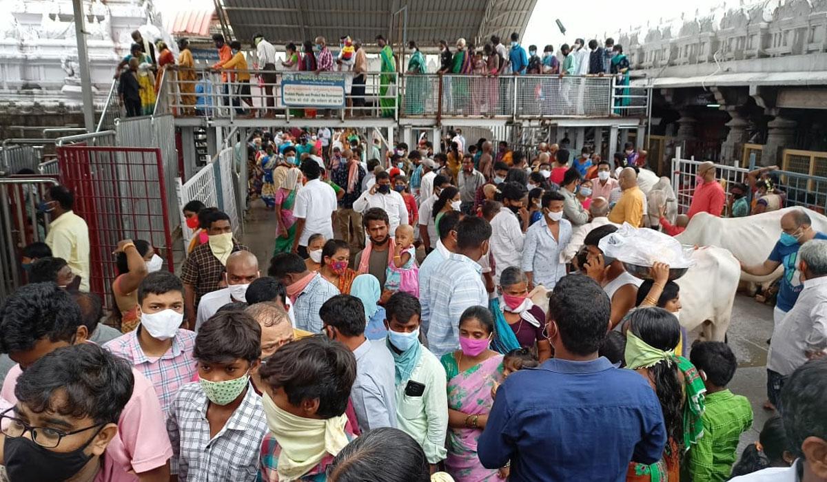 రాజన్న ఆల‌యానికి పోటెత్తిన భక్తజనం